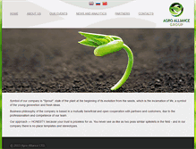 Tablet Screenshot of agroalliancegroup.com